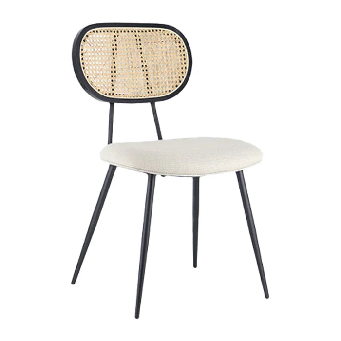 rattan beige chair