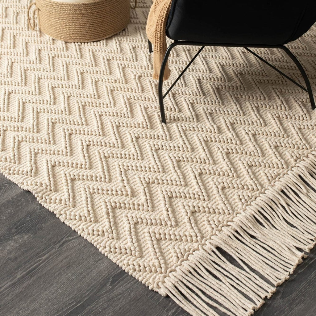 rug with furniture on it