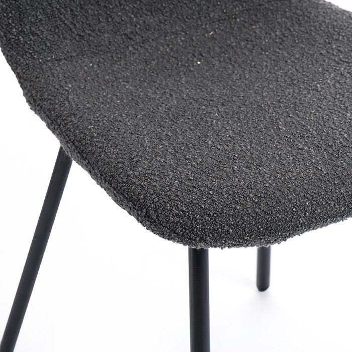 charcoal chair close up