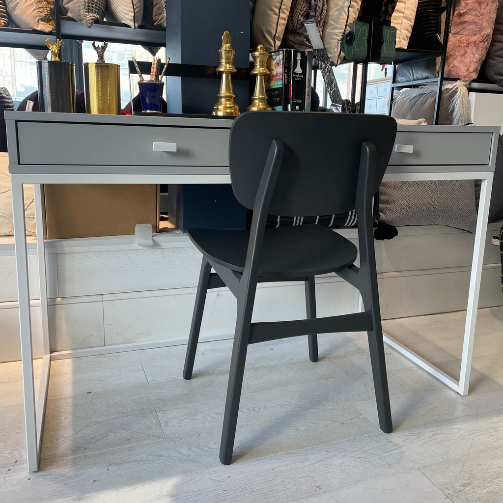 grey table in store