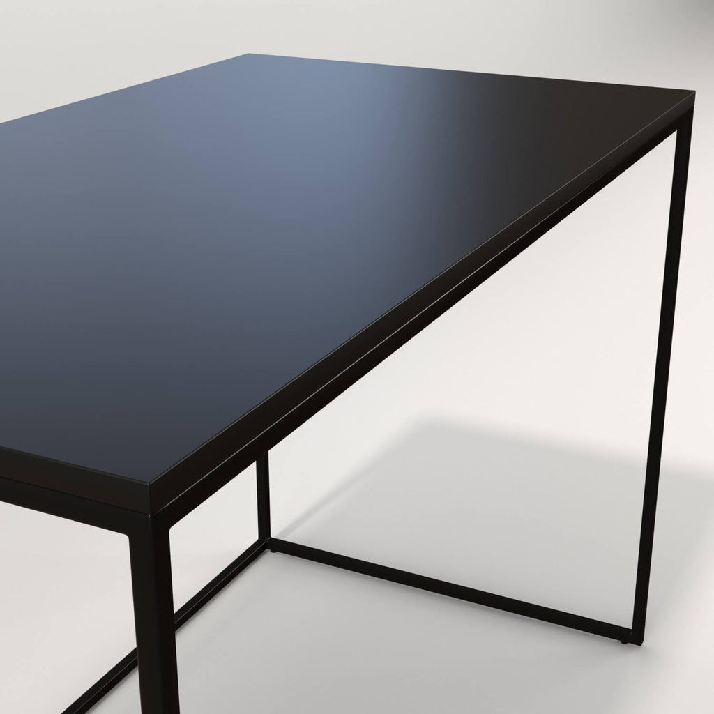 black table close up