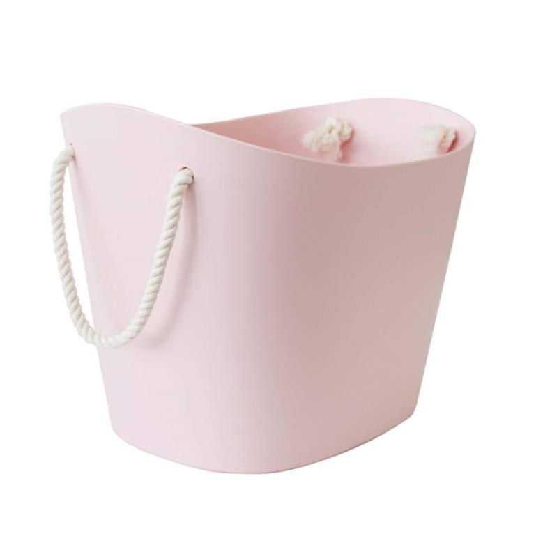 plastic basket pink