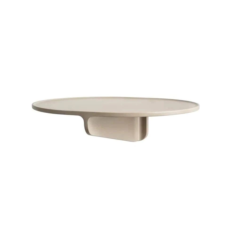 aluminum side shelf beige